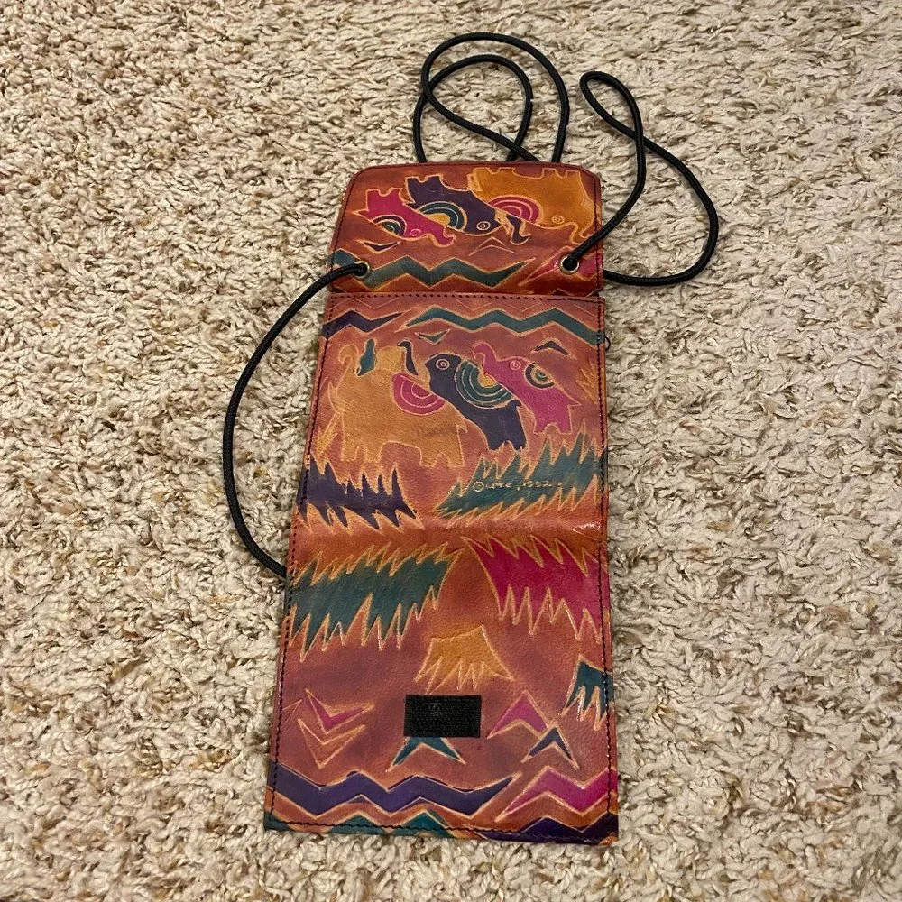 Crossbody Wallet Genuine Leather